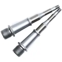 HT Components Cheetah M1, ARS01 en 03 Pedalen As Kit Zilver