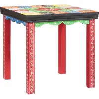 vidaXL Vierkante Tafel 3 pcs Multikleur