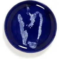 Serax - Ottolenghi Feast - Bord S - Donkerblauw/Wit - 19 Ø - 2 stuks