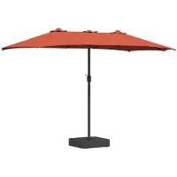 vidaXL Tuinparasol Terracotta 385 x 209 x 244 cm Polyester en Staal