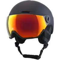 Slokker Zero Pro Skihelm Met Vizier | Black Soft Touch | Revo Red Mirror Cat. 3 | Maat: 55 - 58 cm
