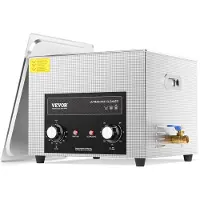 Vevor 15L Ultrasoonreiniger met verwarmingstimer en mand Professionele digitale sonische cavitatiemachine