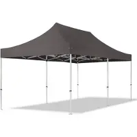 TOOLPORT 3x6 m Easy up partytent, PROFESSIONAL alu 40mm, donkergrijs