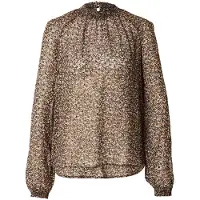 QS Blouse geel / oudroze / zwart