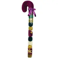 Happy pet gemstone forest kerststok candy cane met 10 speeltjes