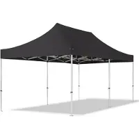 TOOLPORT 3x6 m Easy up partytent, PROFESSIONAL alu 40mm, zwart