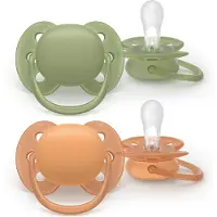 Philips AVENT Ultra Soft – Superzachte siliconen fopspeen (18mnd+) – Voor gevoelige huid – 2 stuks - SCF093/05