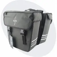 Voltano Dubbele Fietstas 40L Afgeschuind - Intense Green - Waterdicht