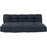 vidaXL Pallet Sofa Kussen 2 pcs Antracietkleurig 120 x 80 x 38 cm Stof