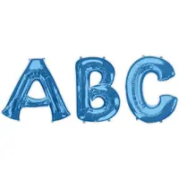 Amscan - Blauwe aluminium letter ballon - Blauw