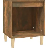 vidaXL Nachtkastje 40x35x50 cm gerookt eikenkleurig