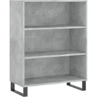 vidaXL Hoge kast 69,5x34x180 cm bewerkt hout betongrijs