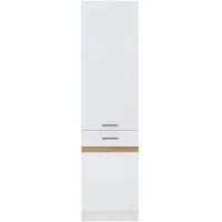 Cstore Junona keuken kolom 2 deuren links opening - l 50 x h 196 x d 46 cm - Briljant wit