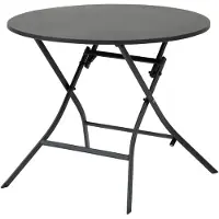 Hespéride Ronde opvouwbare tuintafel van aluminium voor 4 personen, model GREENSBORO
