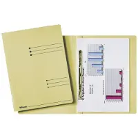 Esselte map met schuifdeklijst geel A4 (50 stuks)