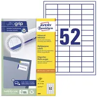 Avery Zweckform 3650 universele etiketten A4 48 x 21 mm wit (5200 etiketten)