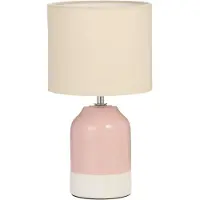 Pauleen Paulmann LED Tafellamp Sandy Glow - E14 - Max. 20W - Woonkamer, Slaapkamer & Eetkamer - Crème/Rose