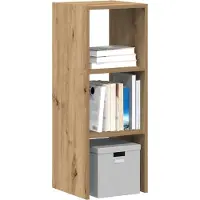 vidaXL Boekenkast stapelbaar 30x30x80 cm bewerkt hout artisanaal eiken