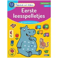 Zuidnederlandse Uitgeverij (ZNU) Oefenboek met stickers - Eerste leesspelletjes (5-6 j.) - ZNU