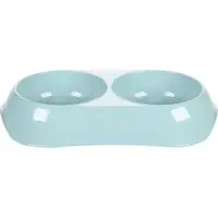 OEM Muk Combo - Eet- En Drinkpot Honden - Eet- En Drinkpot Combo Muk Lichtblauw Ovaal 2x200ml - 1st - 133960 - 1st