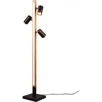 TRIO Design vloerlamp Marley zwart