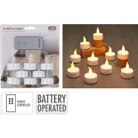 PerfectLED Led waxinelichtje | 8 stuks (Afstandsbediening, Incl. batterijen)