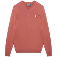 Lyle & Scott Trui Met V-hals Oranje L Man