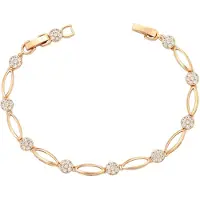 Faina Armband rose-goud / transparant
