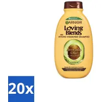 Garnier 20 x Loving Blends Avocado Olie en Shea Boter Shampoo 300 ml - Avocado Olie Shampoo - Shea Boter Shampoo - Droog Haar Shampoo - Pluizig Haar Shampoo - Intensieve Voeding Shampoo