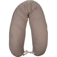 MamaLoes Teddy Boucle Nougat Voedingskussen