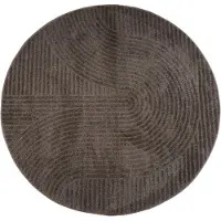 Veer Carpets Vloerkleed ella brown rond ø200 cm
