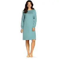 Comtessa - Dames nachthemd - Interlock - Lange mouw - Mintgroen - Maat 48