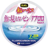 Duel Fish Cannot See Pink 100 M Fluorocarbon Transparant 0.330 mm