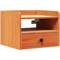 vidaXL Nachtkastje Wasbruin 38 x 36 x 29,5 cm Massief grenenhout