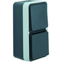 Berker Grijs W1 Combischakelaarcontactdoos Met Behuizing IP55 - 47803515