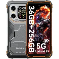 Blackview XPLORE 1 - Robuuste Smartphone - 5G - 36GB RAM - 256GB ROM - 20000mAh - 6.78 inch - Robuuste Telefoon - Nachtzicht - Android 15 - NFC - GPS - Oranje
