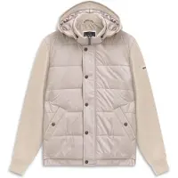 Bugatti outdoorvest beige gewatteerd met capuchon