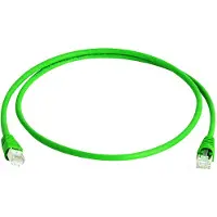 Telegärtner 100008463 RJ45 Netwerkkabel, patchkabel CAT 6A S/FTP 3.00 m Groen Vlambestendig, Snagless, Pair afscherming, Afgeschermd (dubbel), Halogeenvrij, UL