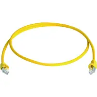 Telegärtner 100008266 RJ45 Netwerkkabel, patchkabel CAT 6A S/FTP 2.00 m Geel Vlambestendig, Snagless, Vlambestendig, Halogeenvrij, UL gecertificeerd 1 stuk(s)