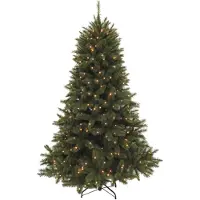 Triumph tree Forest Frosted Kunst Kerstboom met Verlichting - Kunstkerstboom H185 x Ø130 cm - Groen