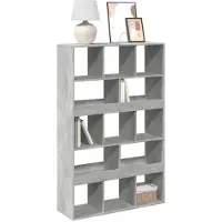 vidaXL Boekenkast 100x33x156,5 cm bewerkt hout betongrijs