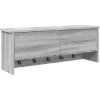 vidaXL Wandgemonteerde kapstok Grijs Sonoma 80 x 20 x 30 cm