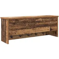 vidaXL Wandgemonteerde kapstok Muurmontage Oudhout 80 x 20 x 30 cm