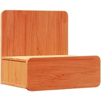 vidaXL Nachtkastje Wasbruin 44 x 32,5 x 40 cm Massief grenenhout