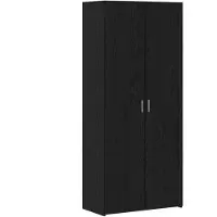 vidaXL Highboard Zwart Eiken 80 x 42 x 185 cm