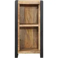 vidaXL Nachtkastje met plank Bruin 40 x 30 x 80 cm Massief mangohout