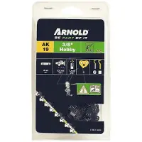 ARNOLD 3/8 inch kettingzaagketting, 1,3 mm – 62 aandrijfschakels – met halfronde snijtandjes