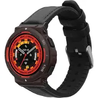 Kwmobile horlogeband geschikt voor Amazfit Active Edge (A2212) / Active Edge (A2213) -Armband voor fitnesstracker van leer in zwart