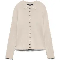 Vero Moda Gebreid vest 'VMSiri' wit