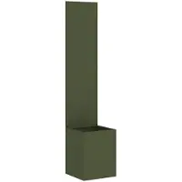 vidaXL Tuin Privacy Scherm Fretwerk Olijfgroen 32 x 32 x 150 cm